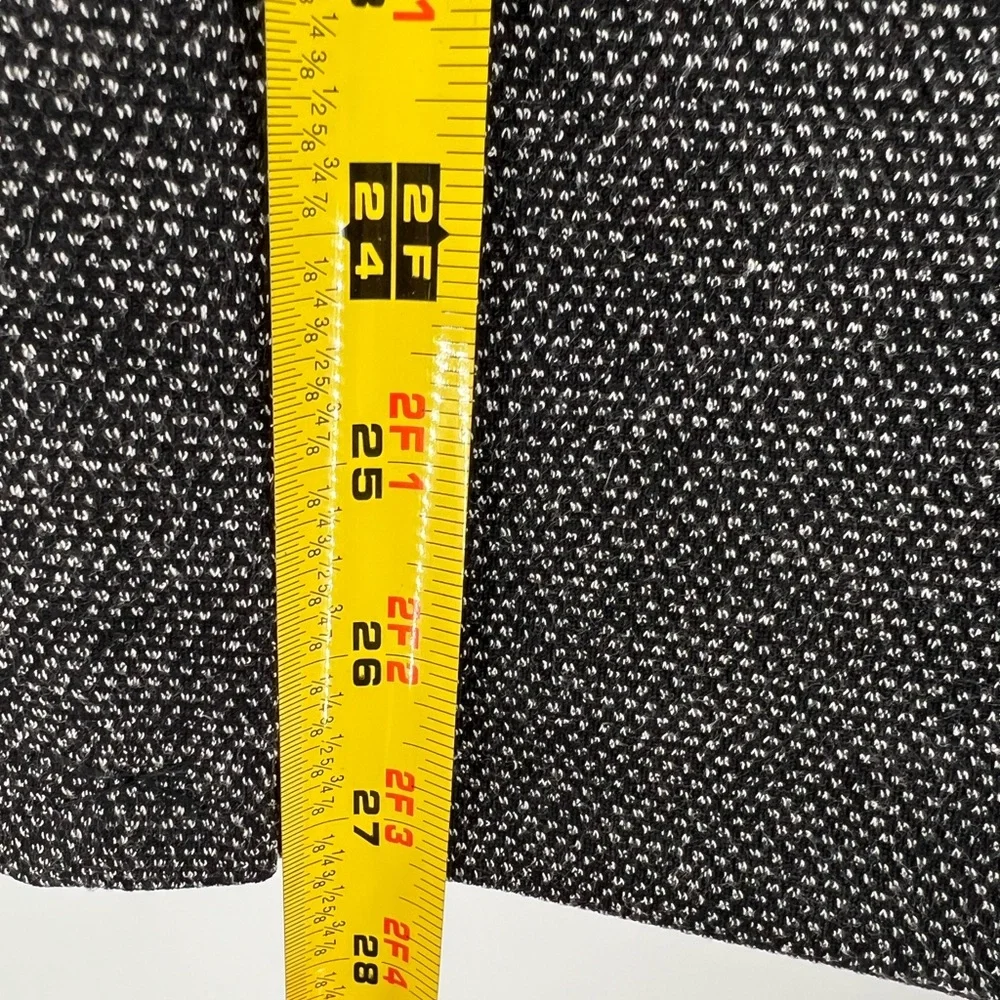 Lane Bryant pencil skirt black white face leather trim 20 professional business